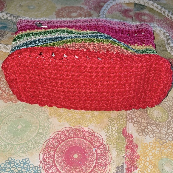 Vintage Macrame Crossbody Bag/Purse - Picture 5 of 6